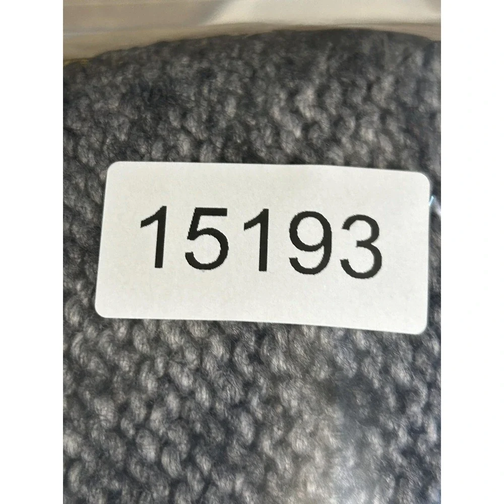 Wallace J. Crew Sweater Womens Large Gray Chunky Wool Blend Marled Knit